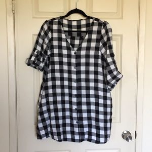 Zara Plaid Mini Dress
